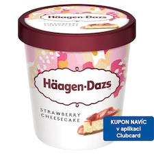 Häagen-Dazs Smetanová zmrzlina s jahodovou polevou, kousky sušenek a měkkým sýrem 460ml