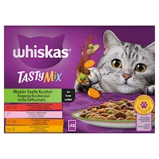 Whiskas Tasty Mix volba šéfkuchaře ve šťávě 12 x 85g (1,02kg)