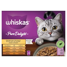 Whiskas Pure Delight jemné drůbeží v želé 12 x 85g (1,02kg)