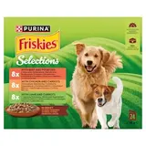 Friskies Selections hovězí, kuře, jehněčí ve šťávě 24 x 85g