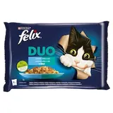 Felix Fantastic DUO kapsičky pro kočky treska a losos, losos a sardinky, sleď a pstruh 4 x 85g