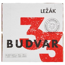 Budvar 33 ležák 8 x 0,5l