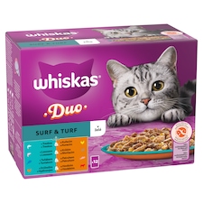 Whiskas Duo Surf & Turf v želé 12 x 85g (1,02kg)