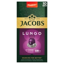 Jacobs Lungo Intenso pražená mletá káva v kapslích 52g