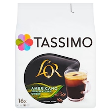 Tassimo L'OR Americano pražená mletá káva 16 x 8,5g (136g)