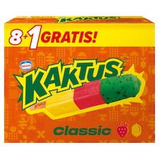 Nestlé Kaktus Classic mražený krém vodový s citronovou příchutí a jahodový sorbet 9 ks 405ml