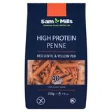 Sam Mills Penne těstoviny s vysokým obsahem proteinu z červené čočky a žlutého hrachu 250g