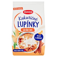 Emco Kukuřičné lupínky skořicové 340g