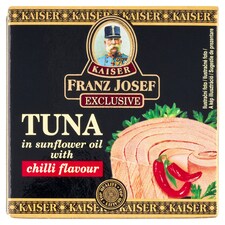 Franz Josef Kaiser Exclusive Tuňák ve slunečnicovém oleji s příchutí chilli 80g