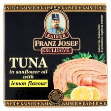 Franz Josef Kaiser Exclusive Tuňák ve slunečnicovém oleji s příchutí citronu 80g