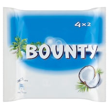 Bounty Mléčná čokoláda plněná kokosem 4 x 2 x 28,5g (228g)