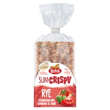 Brick Slim & Crispy žitný knäckebrot s rajčaty a bazalkou 130g