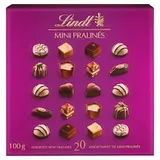 Lindt Mini Pralinés kolekce plněných čokoládových bonbónů z mléčné a hořké čokolády 100g