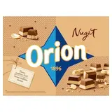 ORION Nugát pralinky z arašídového nugátu a mléčné čokolády 166g