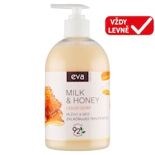 Eva Natura Zvláčňující tekuté mýdlo mléko & med 500ml