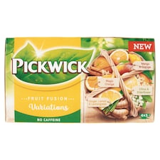 Pickwick Fruit Fusion Výběr 4 ovocnobylinných čajů aromatizovaných 20 ks 37,5g