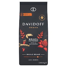Davidoff Origins Brazil Espresso pražená zrnková káva 1000g
