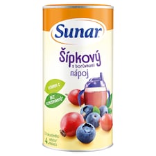 Sunar rozpustný nápoj šípkový s borůvkami 200g