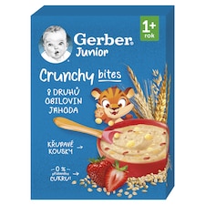 GERBER Junior nemléčná kaše jahodová s křupavými kousky 200g