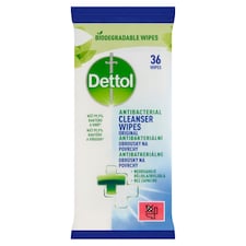 Dettol Antibakteriální ubrousky na povrchy 36 ks