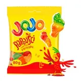JOJO Papoušci želé bonbóny s ovocnými příchutěmi 80g