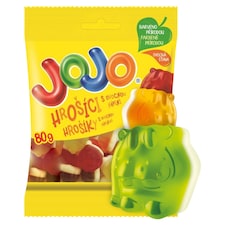JOJO Hrošíci želé bonbóny s ovocnými příchutěmi s náplní 80g