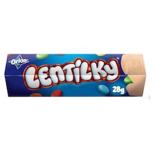 ORION LENTILKY Dražé z mléčné čokolády 28g