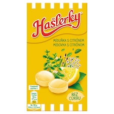 Hašlerky Meduňka s citrónem, bonbóny s příchutí bylin, mentolu a citrónu 35g