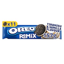 OREO Remix s příchutí vanilky a tiramisu kakaové sušenky s náplní 11 sušenek 157 g