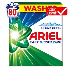 Ariel Alpine Fresh Prací Prášek, 4.4kg, 80 Praní