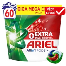 Ariel Allin1 PODS Kapsle Na Praní +Mimořádná Účinnost Při Odstraňování Skvrn, 60 Praní