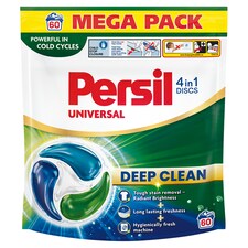 Persil Discs 4in1 Deep Clean Universal předdávkovaný prací prostředek 60 praní 60 x 16,5g (990g)