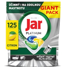 Jar Platinum Kapsle Do Automatické Myčky Nádobí Vše V Jednom Lemon, 125 Ks