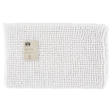 F&F Home Microchenille White předložka do koupelny 50 x 80 cm