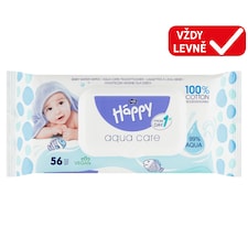 Happy Vlhčené ubrousky 56 ks