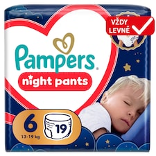 Plenkové Kalhotky Pampers Pants Night Velikost 6, 19 Kusů, 13kg-19kg