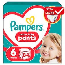 Pampers Active Baby Plenkové Kalhotky, Velikost 6, 84 Kusů, 13kg-19kg