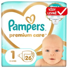 Pampers Premium Care Velikost 1, 26 Plenek, 2kg-5kg