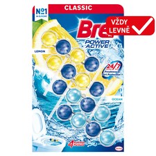 Bref Power Active Lemon/Ocean tuhý WC blok 4 x 50g
