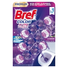 Bref Color Auto Active Lavender tuhý WC blok 3 x 50g
