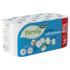 Tento Family Cotton Whiteness toaletní papír 2 vrstvy 16 rolí