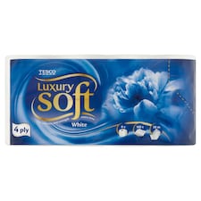 Soft Luxury White toaletní papír 4 vrstvy 8 rolí