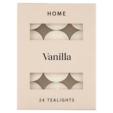 Home Vanilla vonné čajové svíčky 24 x 8,3g