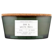 F&F Home Crackle Oak & White Moss vonná svíčka 425g