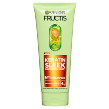 Garnier Fructis Keratin Sleek šampon na suché a krepaté vlasy, 200 ml