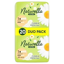 Naturella Ultra, Velikost 1 Normal, Vložky S Křidélky, 20