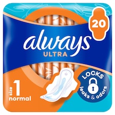 Always Ultra Hygienické Vložky Normal (V1) S Křidélky 20 ks