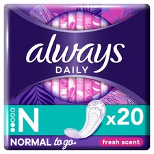 Always Dailies Normal To Go Fresh Intimky 20 ks