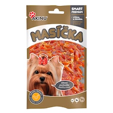 Akinu MASÍČKA kuřecí proužky pamlsek pro psy 75g