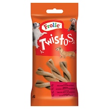 Frolic Twistos s hovězím 6 ks 105g
